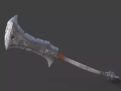 Warrior Cleaver Low-poly 3D model