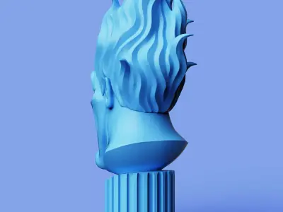 Hades Lord of the Underworld Bust  Greek Mythology Figure Free 3D print model