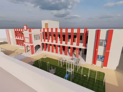 School-University- High School 3D model