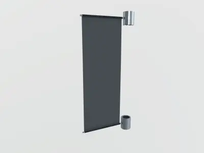 Pole Banner Low-poly 3D model