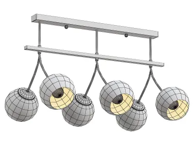 ritter-arezzo-52554-7 three glass ball lights hanging from me... 3D model
