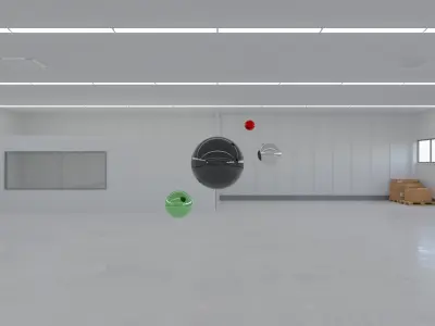 HDRI - Industrial Warehouse Interior 16 - 16384x8192 Texture