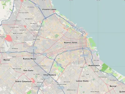 Buenos Aires City of Argentina 3d model 2020 July data Low-poly 3D model