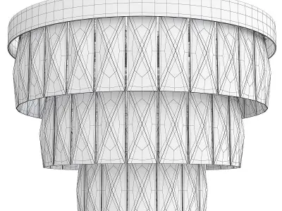 Chandelier Gold by design living Low-poly 3D model
