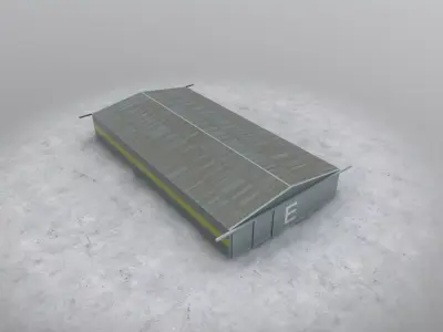 LXGB Hangar 2 Low-poly 3D model