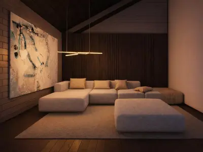 Modern Mountain House 3D model