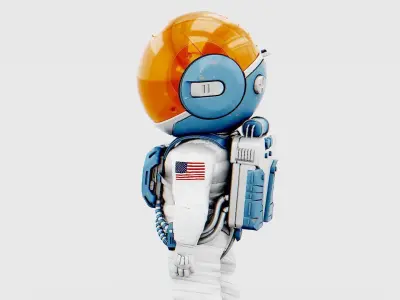 TOON  ASTRONAUT JEREMY  RIGGED 3D model