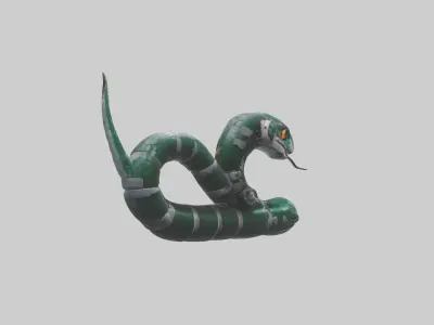 Robot version of a robot snake model 3D model