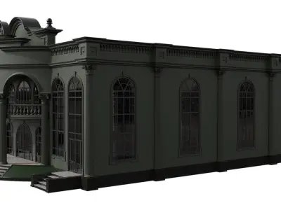 Wedding Chamber Building 01 3D model