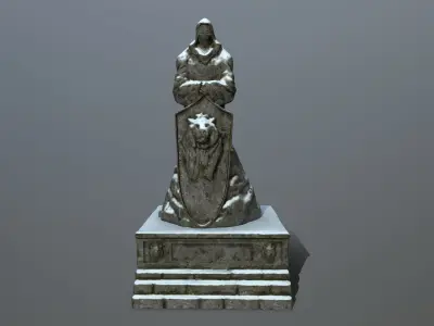 statue Low-poly 3D model