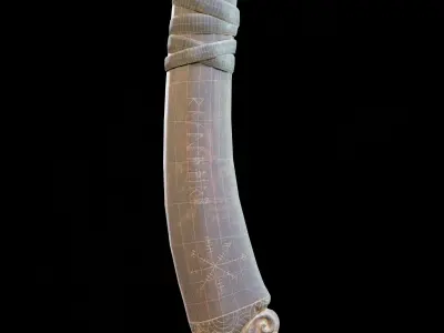 Leviathan Axe Low poly 3D model Low-poly 3D model