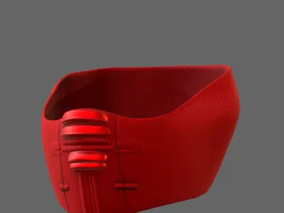 Gas mask helmet 3d model scifi Low-poly  Low-poly 3D model 294