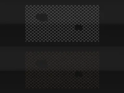 Fence Pack Low-poly 3D model