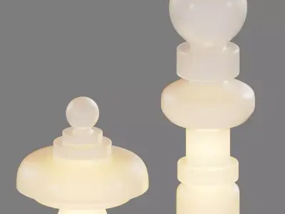  Regina and Re lamps by Bobo Piccoli 3D model