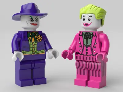 Lego Joker 3D model