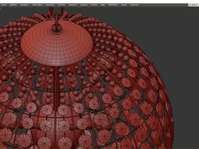 Casbah Crystal Brass Low-poly 3D model