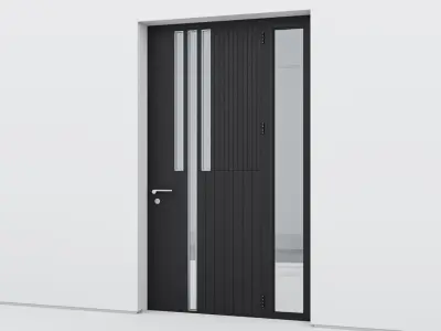 Aluminium door 188 3D model
