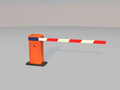 Boom Gate 3d Model Low-poly 3D model