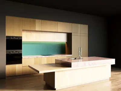 25-Kitchen1 texture 3 3D model