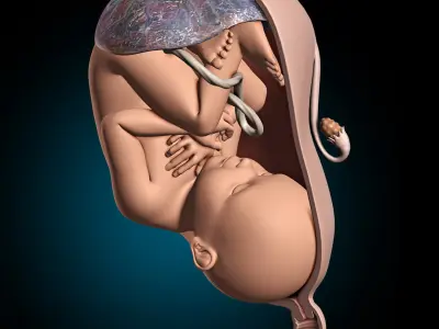  Pregnant - Fetus and Uterus 