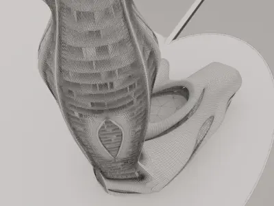 Futuristic building 41 3D model