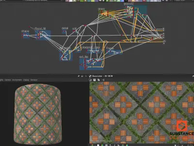 Substance Designer Street Tile Texture