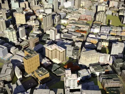 City 24 Low-poly 3D model