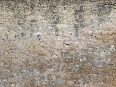 Stone Wall 3D Scan  Low-poly 3D model