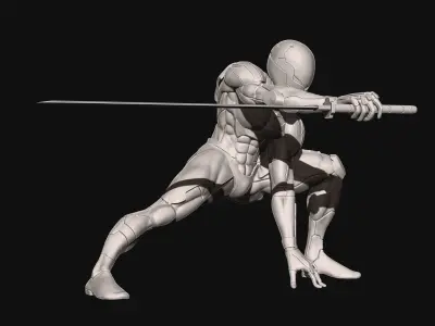 Gray Fox from Metal Gear Solid 3D print model