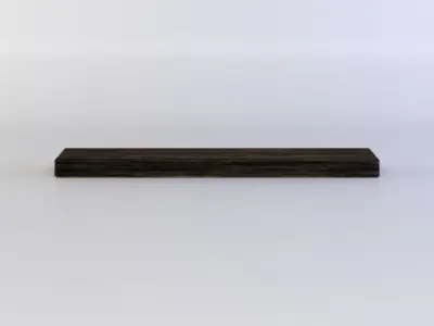 Small plank Low-poly 3D model