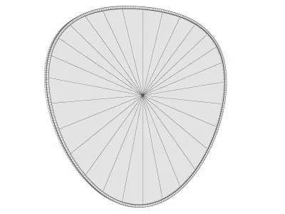 Mirror in a metal frame GZ-M1080 3D model