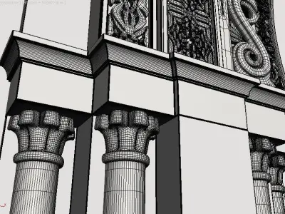 Islamic arches 3D model