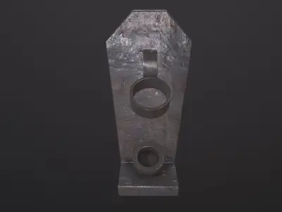 Torch Holder 3D Model Low-poly 3D model