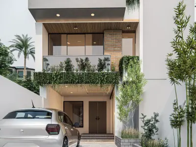 Modern Low Rise Residence 3D model