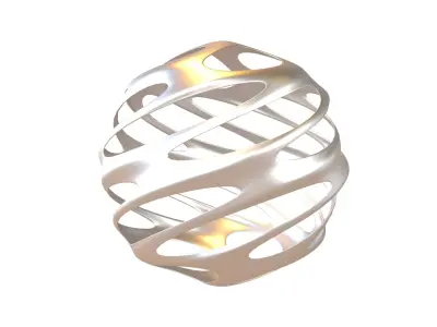 Abstract Sphere Ball v3 002 Low-poly 3D model