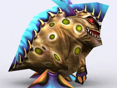 3DRT - Warbeast Monster - Jutt Low-poly 3D model