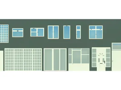 Doors Windows 3D model