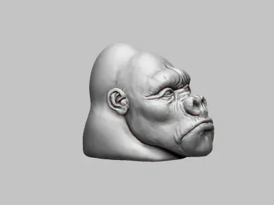 gorilla headphone stand Headset Stand Perfect Gamer Gift  3D print model