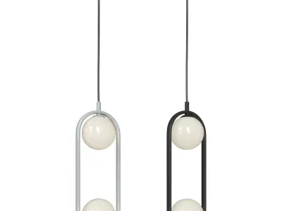 Pendant lamp Ring MOD013PL-02B and MOD013PL-02W 3D model