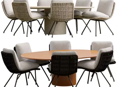 Pattie Cord Outdoor Chair 3D model