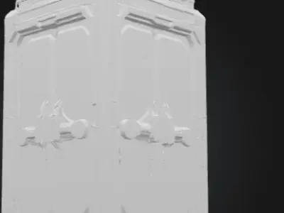 Modular Door Packed Game Ready and Stylized Low-poly 3D model
