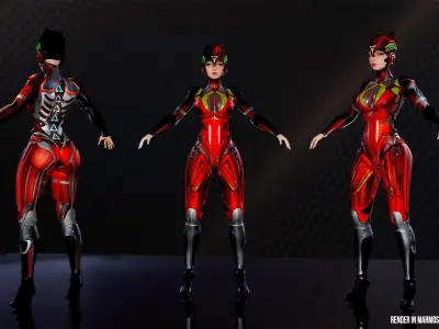 Low-Poly Game Ready PBR 3D Character is BABYPOOL Helmet Low-poly 3D model