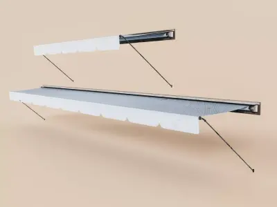 Exterior Awning Type B Set of 2 Low-poly 3D model