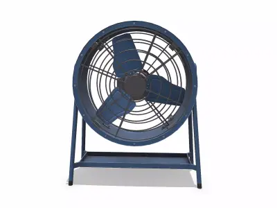 Axial Flow Fan Low-poly PBR Low-poly 3D model