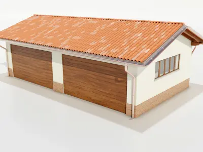 Italian Farm Building - Garage 3 3D model