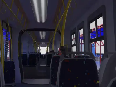 Tram and Station 2 - 4K 3D model