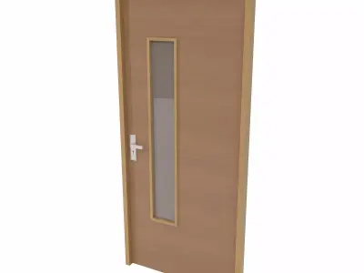 Office door  Low-poly 3D model