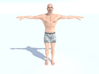 Human Base Male Character Low-poly 3D model