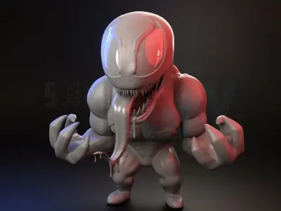 Cute Baby VENOM Symbiot 3D model