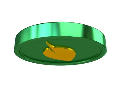 Chia Coin v3 006 Low-poly 3D model